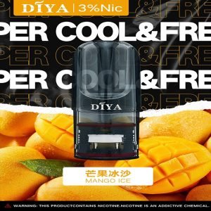 DIYA電子煙芒果冰沙口味煙彈-通用一代主機-叮啞煙彈 通用叮啞主機